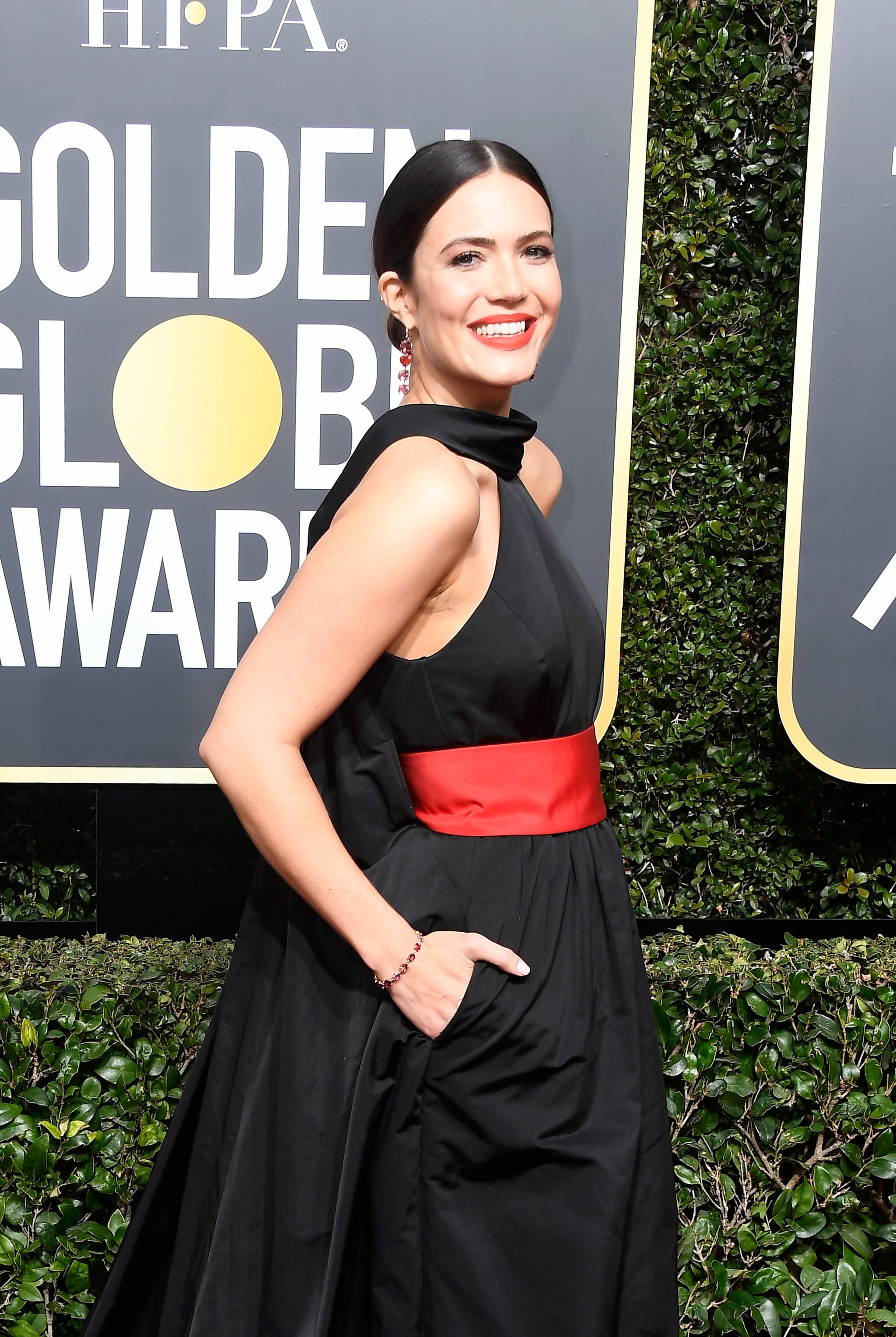 metal mesh dress golden globes