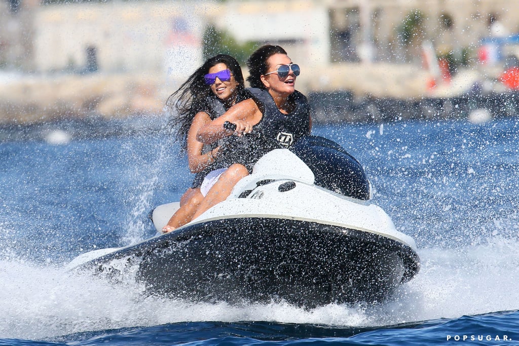 Kourtney Kardashian and Kris Jenner France Vacation Pictures