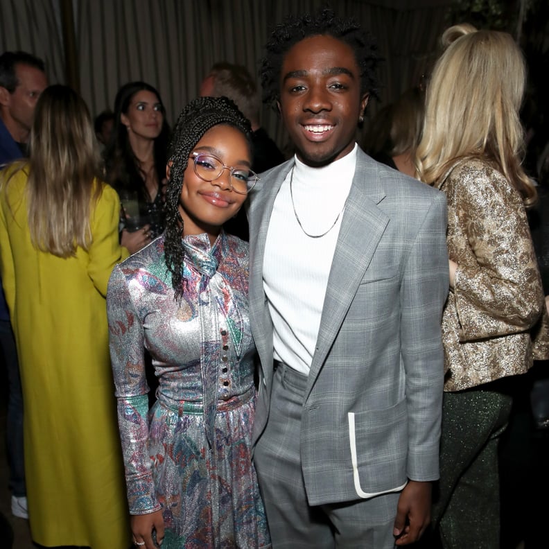 Marsai Martin and Caleb McLaughlin at EW's 2020 SAG Awards Preparty