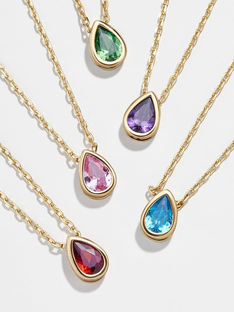 A Personal Gift That Will Come in Time: BaubleBar Nadine 18K Gold Birthstone Necklace