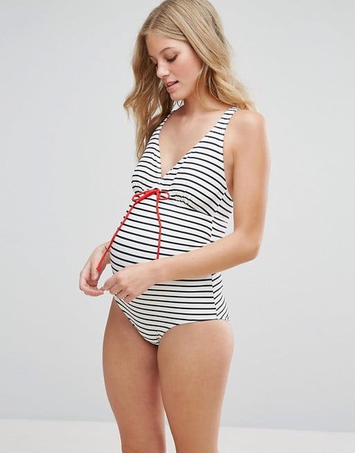 Mamalicious Stripe Swimsuit