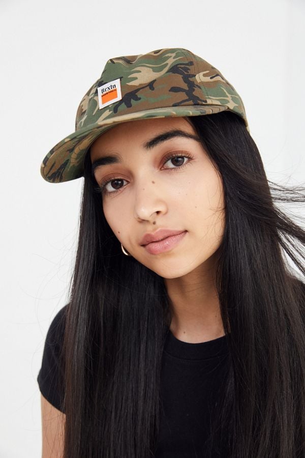 Kendall Jenner Wearing Camo Baseball 