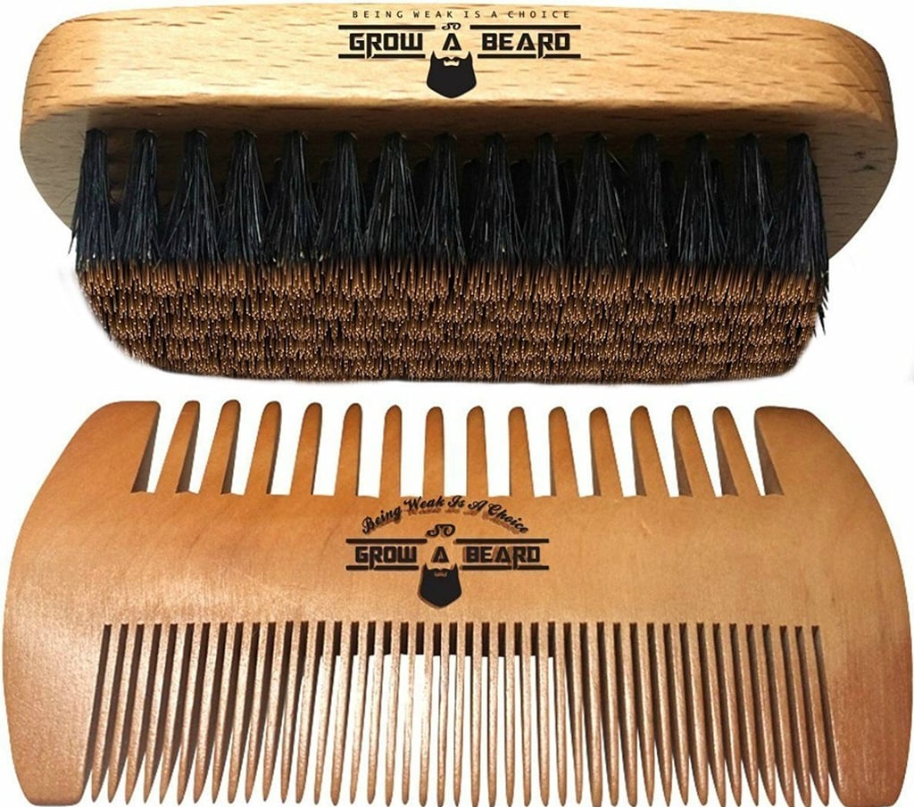 Beard Brush and Comb Set