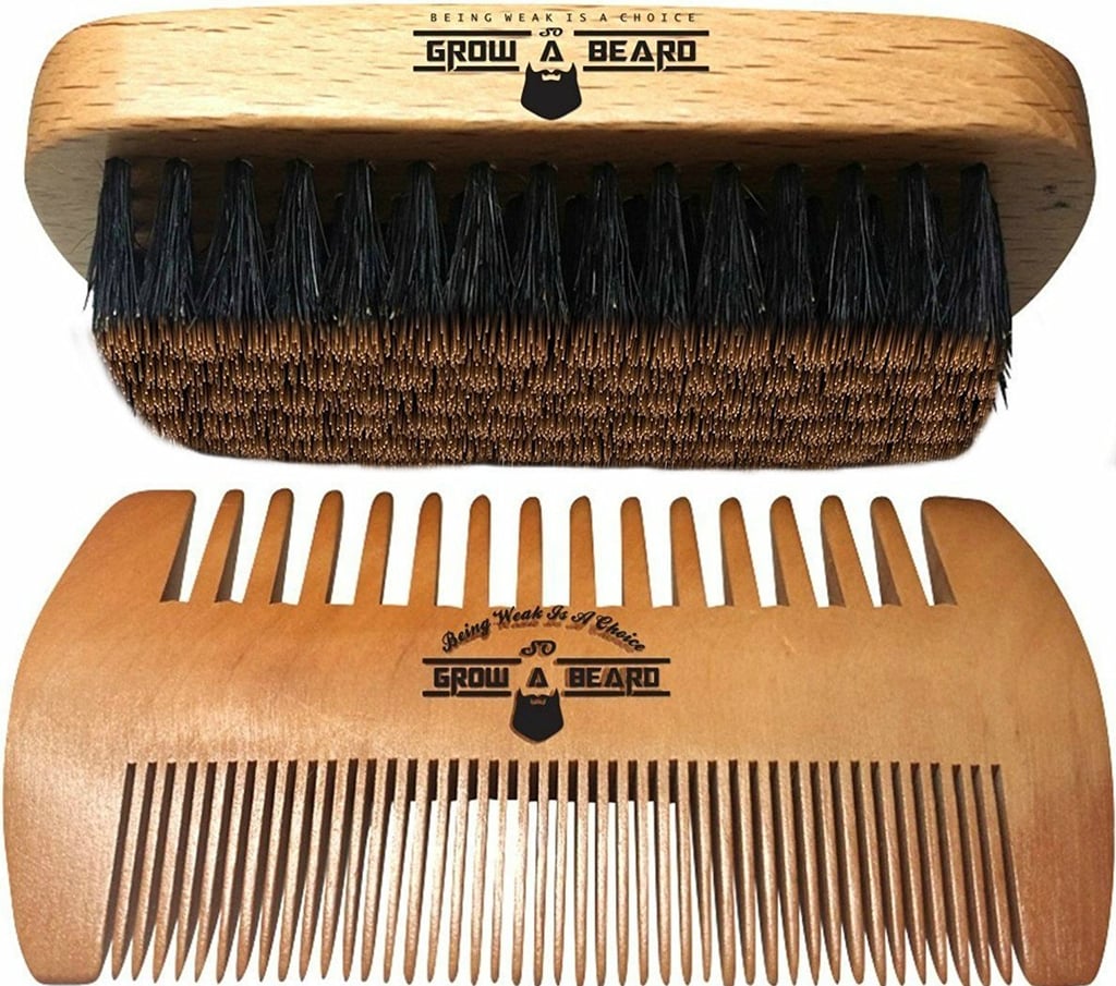 For Someone With Facial Hair: Beard Brush and Comb Set