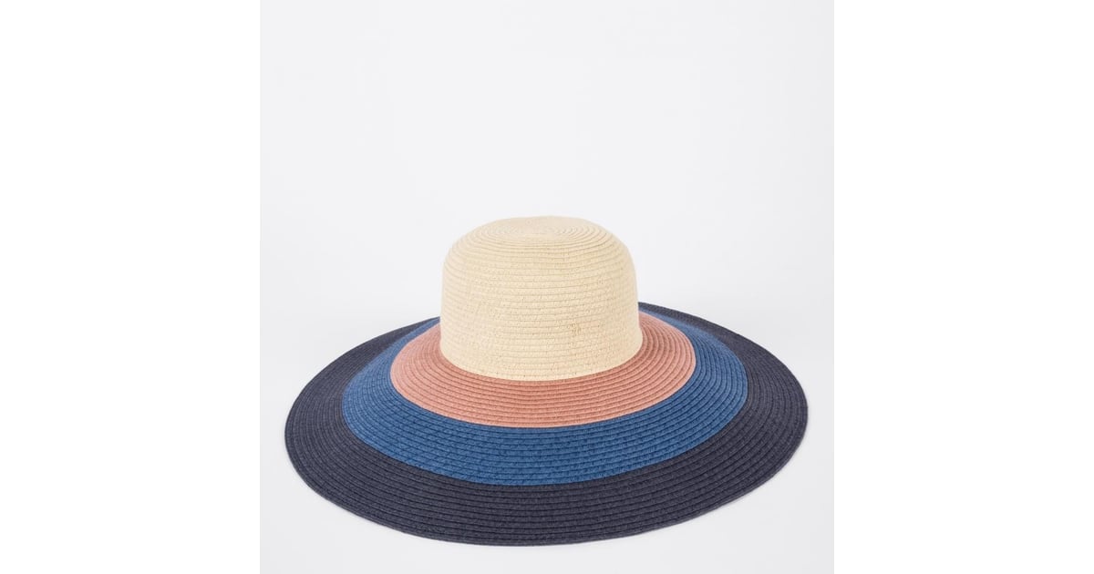 Paul Smith Women's Navy Striped Sun Hat (150) Hats, Scarves, and