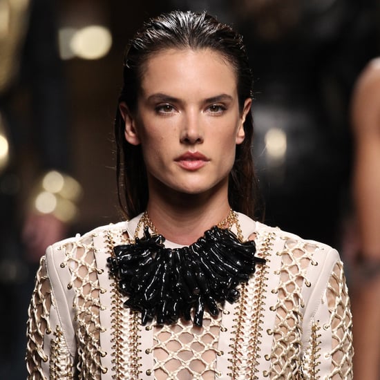 Alessandra Ambrosio Walks Balmain Men's Fashion Show