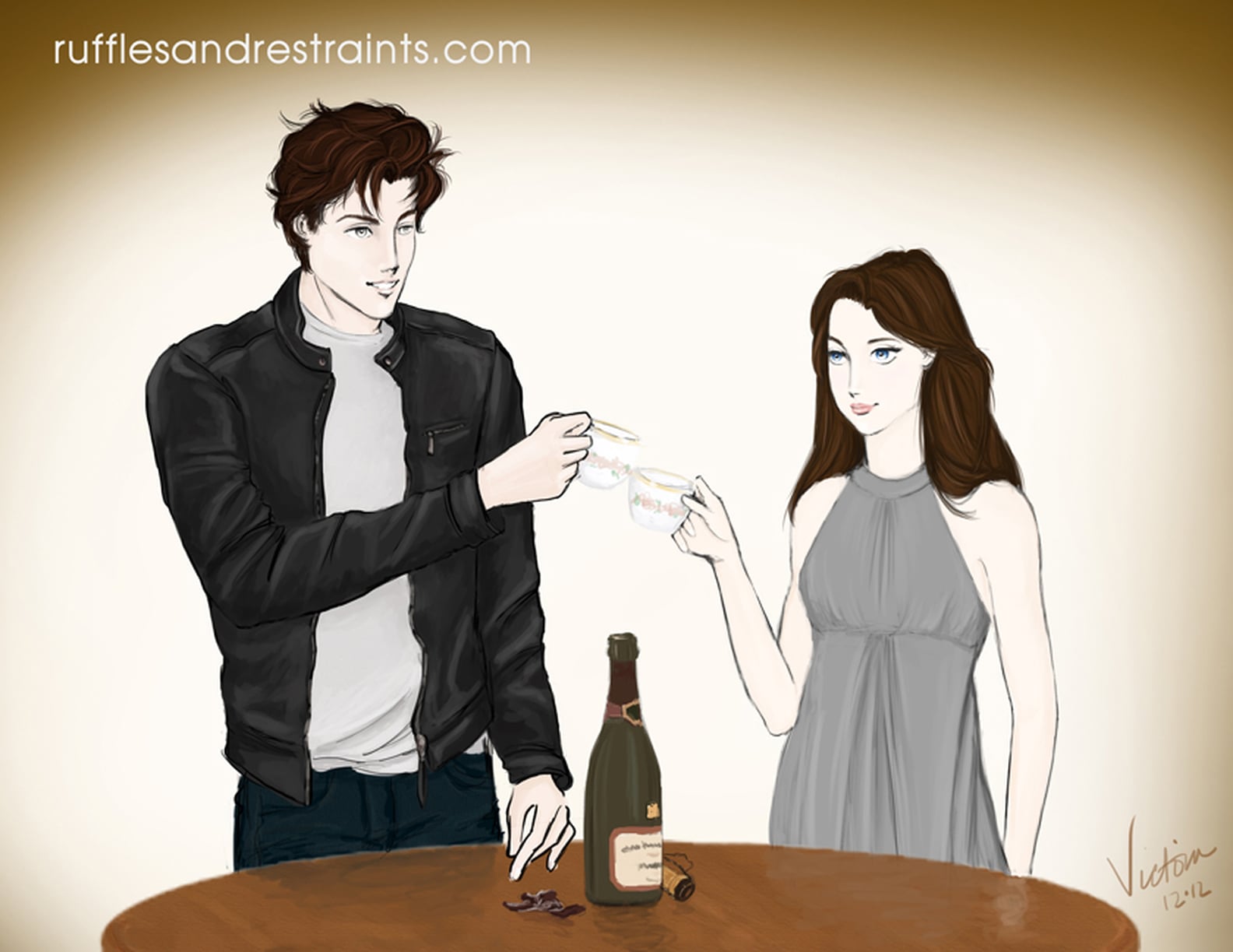 Fifty Shades Of Grey Fan Art Ruffles And Restraints Popsugar Love And Sex 