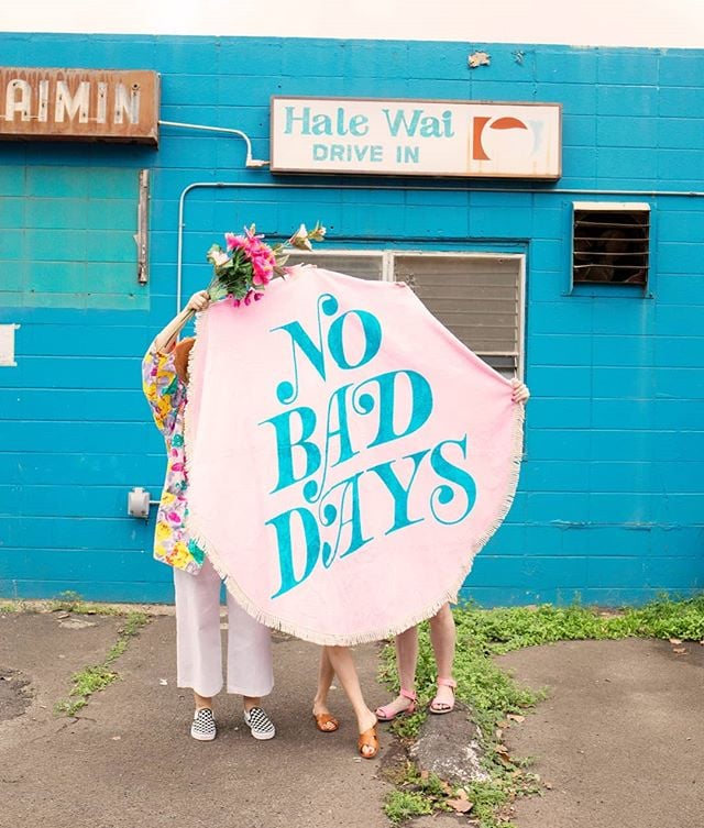 All Around Giant Circle Towel — No Bad Days