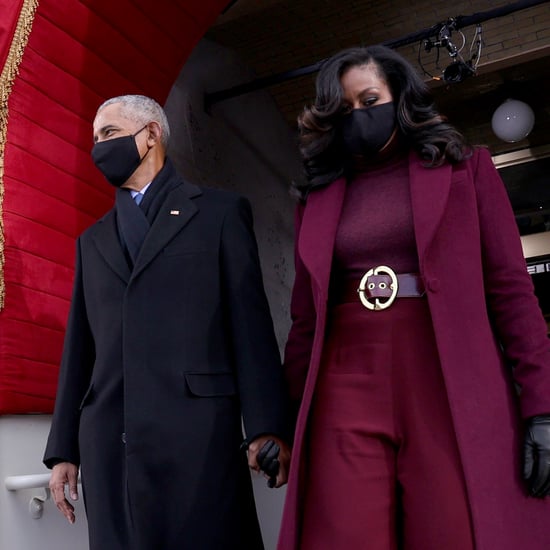 Michelle Obama's Plum Sergio Hudson Suit on Inauguration Day