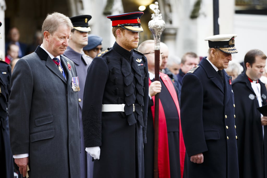 Prince Harry at Field of Remembrance in London 2016