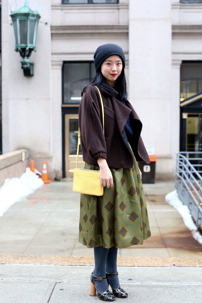 We love the look of this gorgeous full skirt contrasted with a cool-girl beanie and jacket.
We love the look of this gorgeous full skirt contrasted with a cool-girl beanie and jacket.