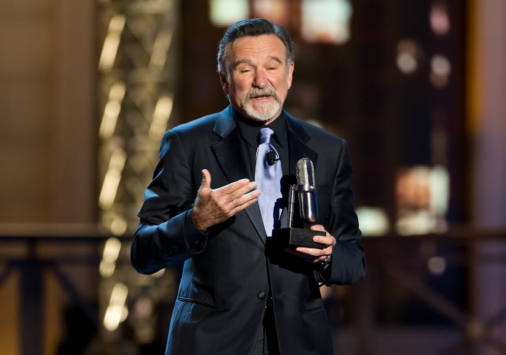 Robin moved the crowd while accepting the icon award at the Comedy Awards in NYC in April 2012.