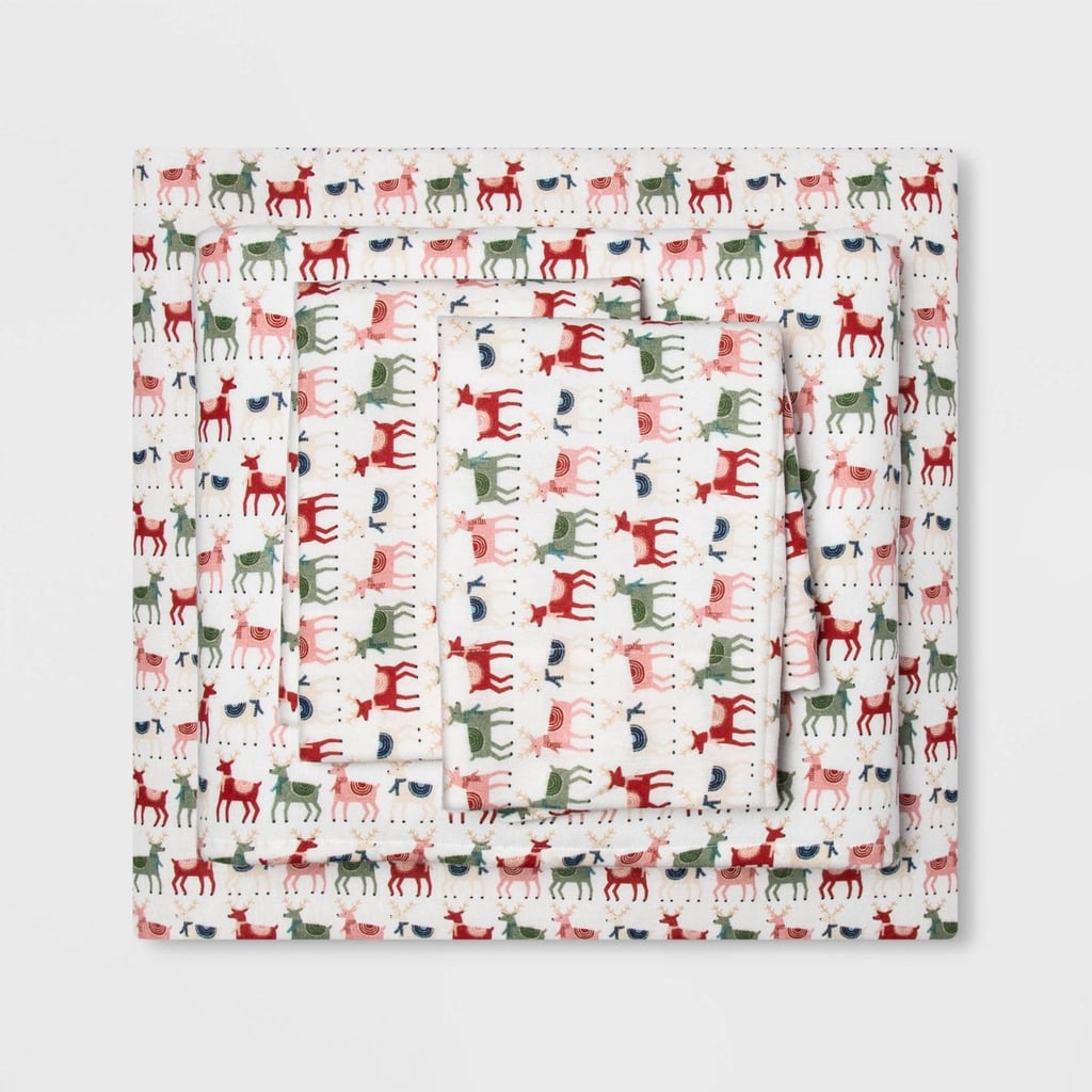 Wondershop Holiday Print Flannel Sheet Set