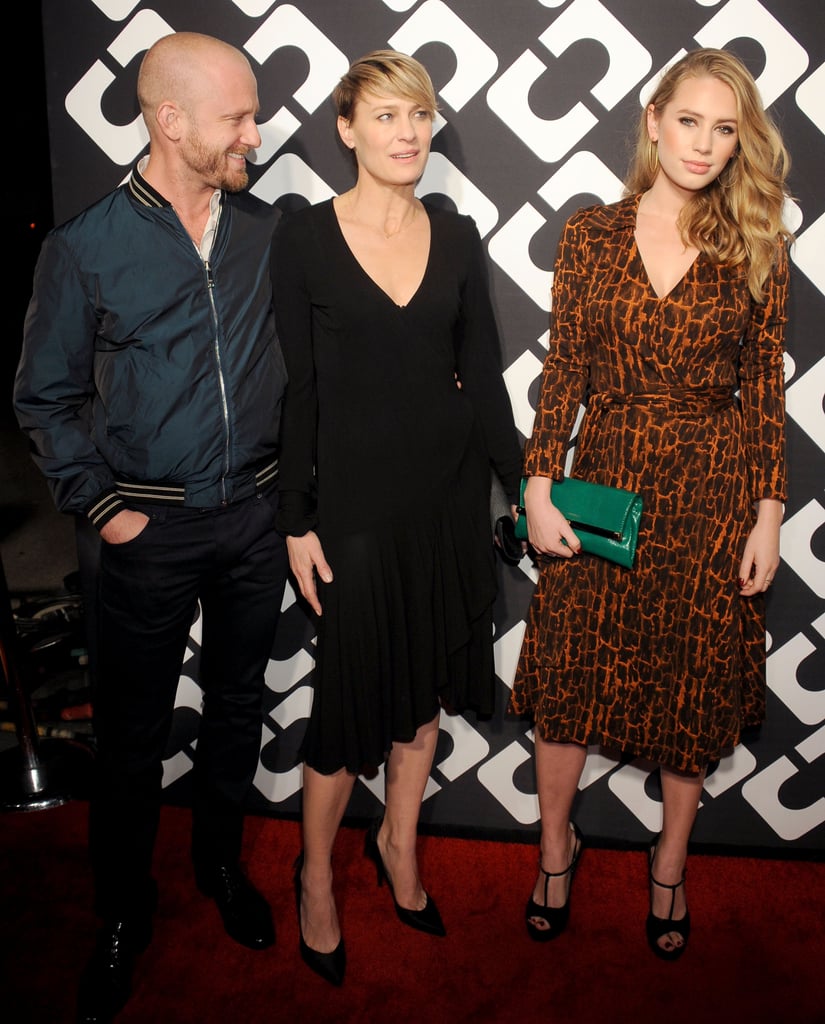 Ben, Robin, and Dylan walked the red carpet together.