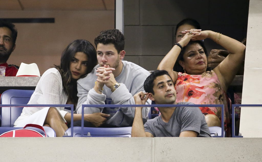 Priyanka Chopra White Dress With Nick Jonas at US Open