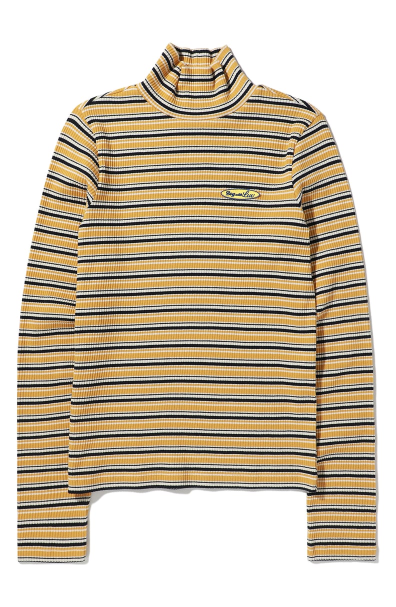 BTS Striped Yellow Sweater