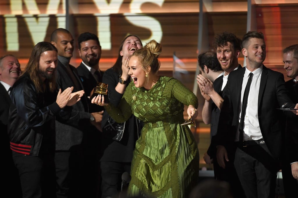 She literally broke her Grammy in half to share with Beyoncé