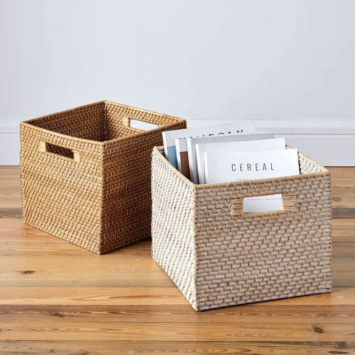 West Elm Modern Weave Storage Bins Best Stylish Storage Bins That