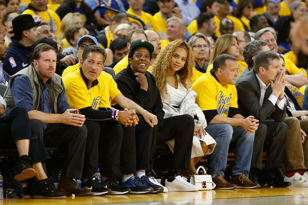 Beyoncé and JAY-Z at Golden State Warriors Game April 2018