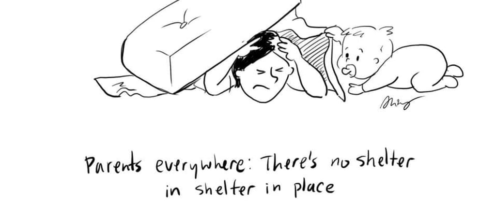 New Mom Comics Social Distancing With Family Cartoons