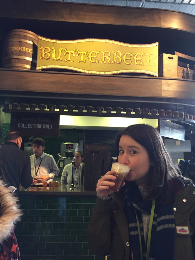 They have a restaurant at around the halfway point, complete with butterbeer and butterbeer ice cream.