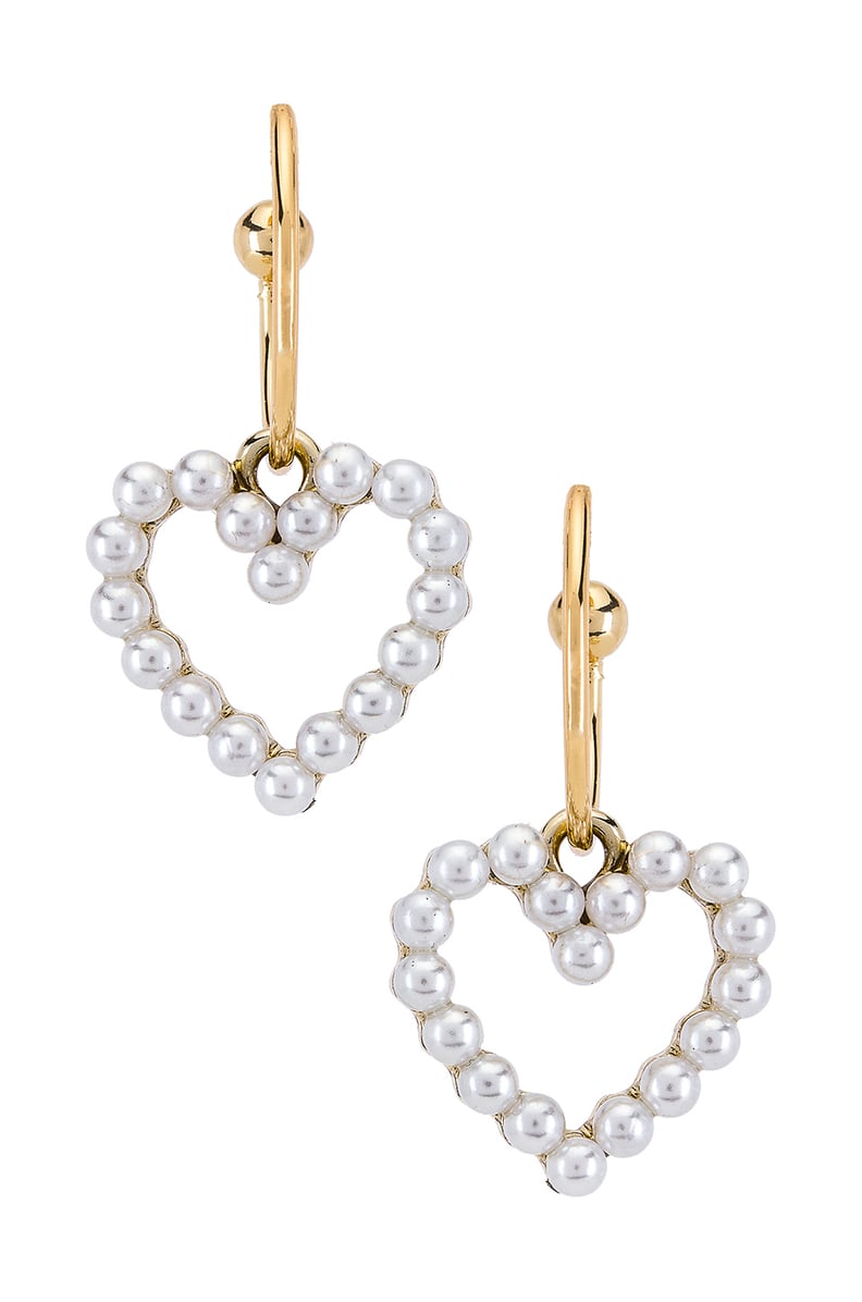 Shashi Heart of Pearl Hoops