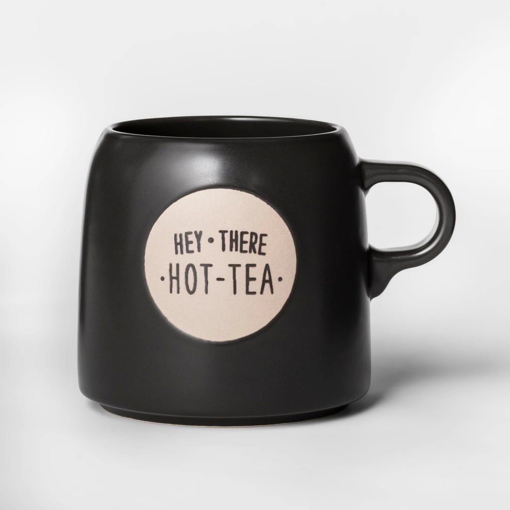 Stoneware Hey There Hot Tea Mug Black