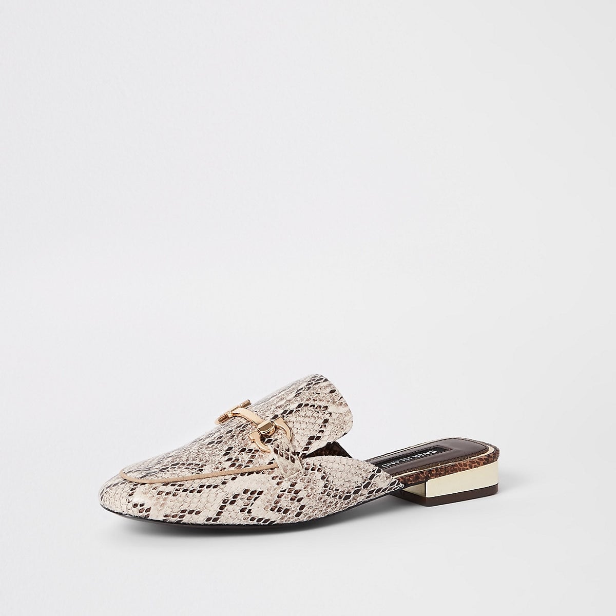 River island backless loafer discount
