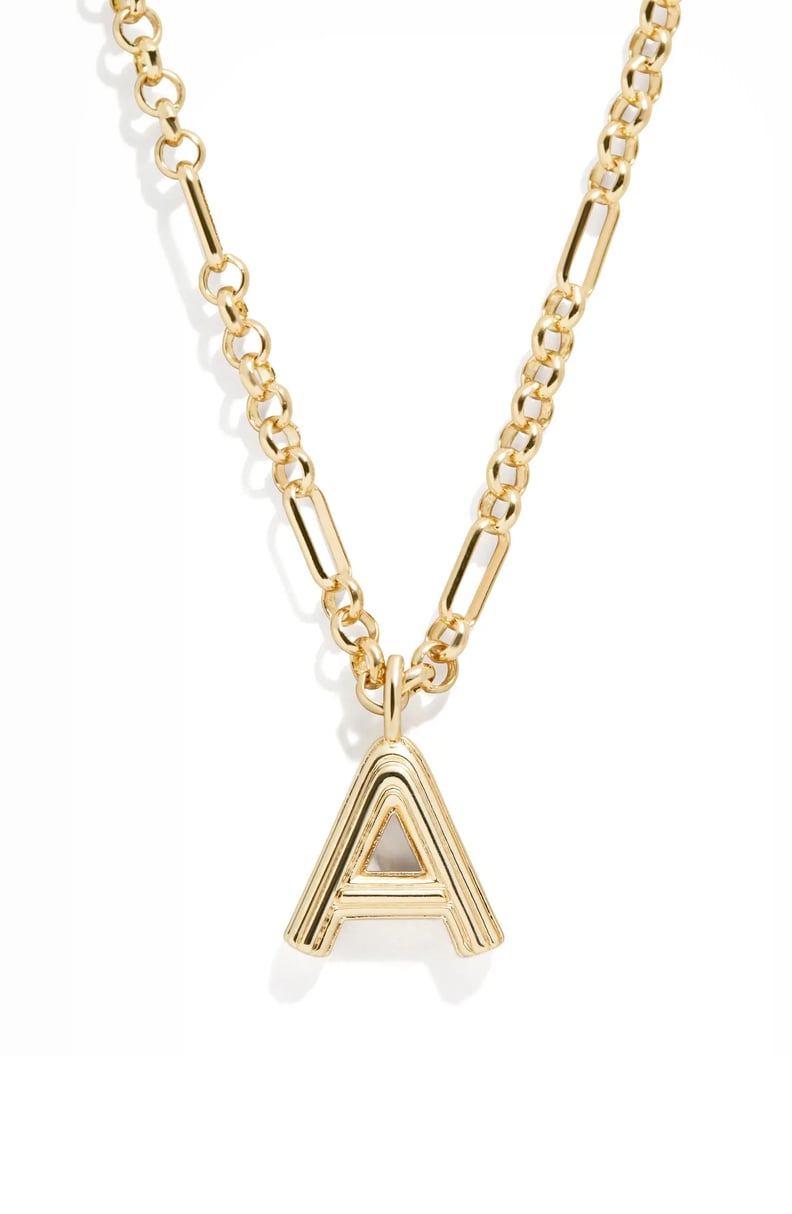 Jewelry: BaubleBar Fiona Initial Pendant Necklace