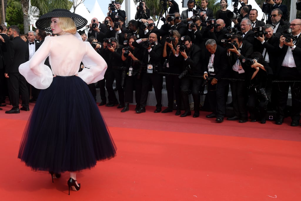 Elle Fanning Dior Dress at Cannes 2019