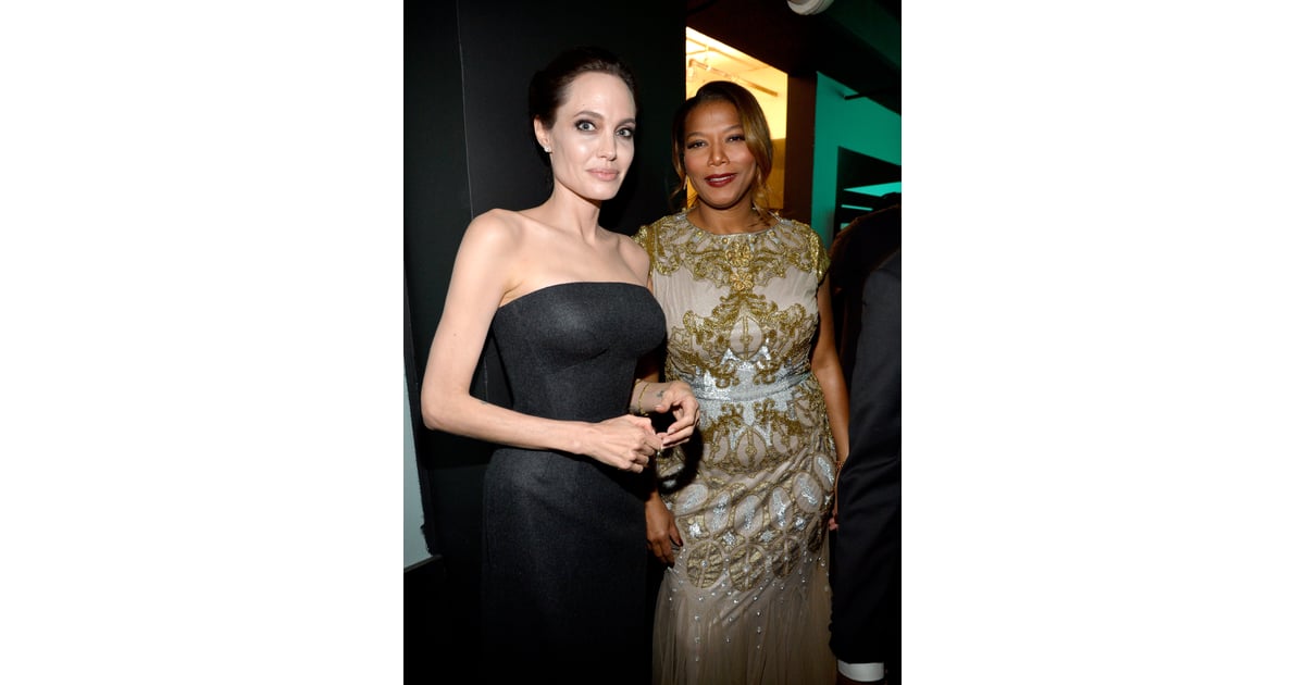 Angelina Jolie and Queen Latifah | Hollywood Film Awards ...