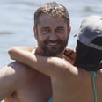 Shirtless Gerard Butler Gives His Girlfriend Movie-Level PDA at the Beach