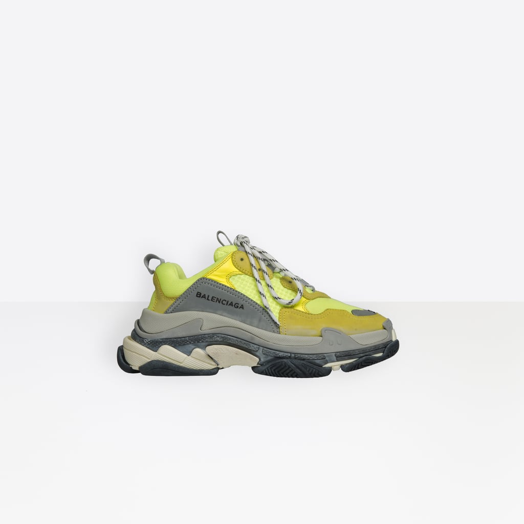 balenciaga yellow trainers