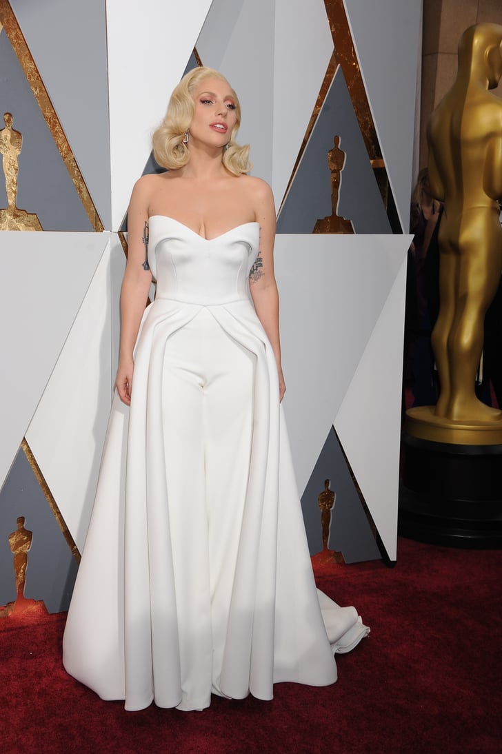 Lady Gaga's Oscars Dresses POPSUGAR Fashion Photo 61