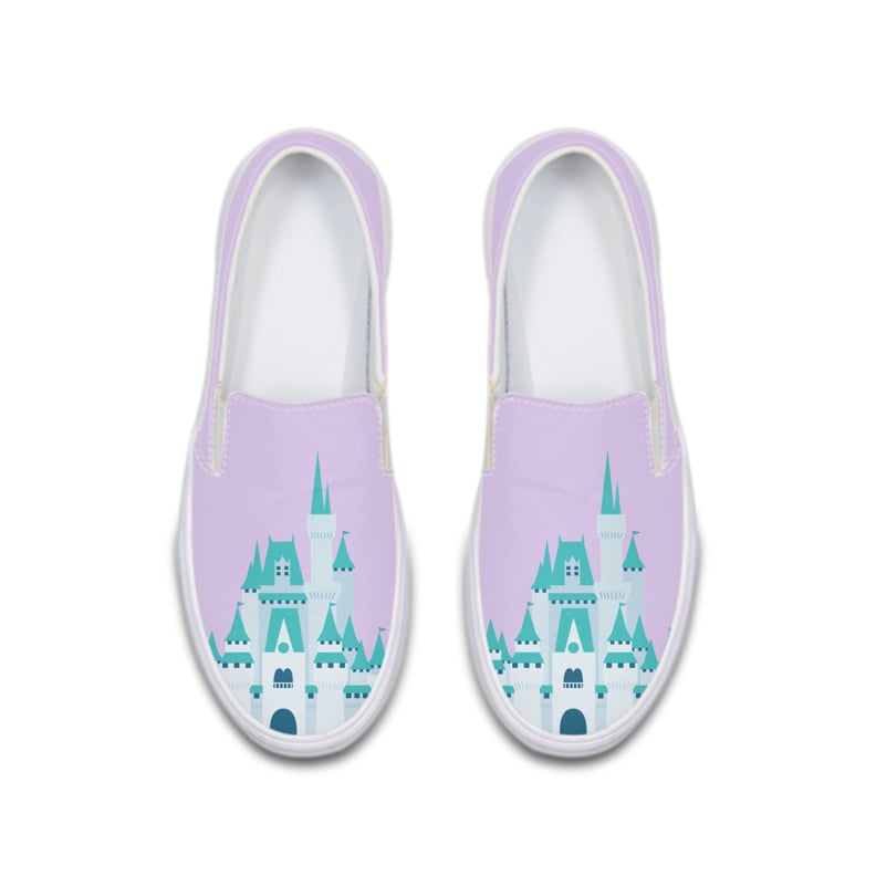 Lavender Disneyland Castle Deluxe Canvas Shoe