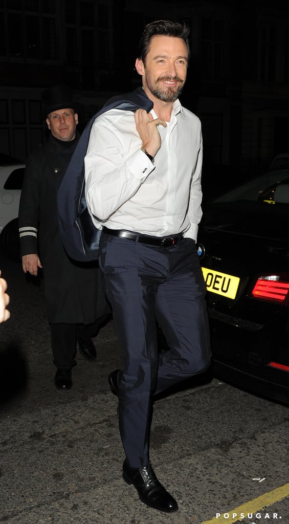 Hugh Jackman looked very dapper on Tuesday when he hit the town in London.