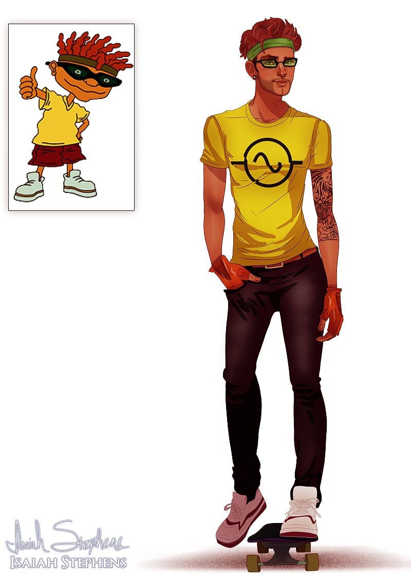 Otto from Rocket Power. | This Artist Reimagined '90s Cartoon Characters as  Adults, and OMG, They Are So Good | POPSUGAR Love & Sex Photo 81