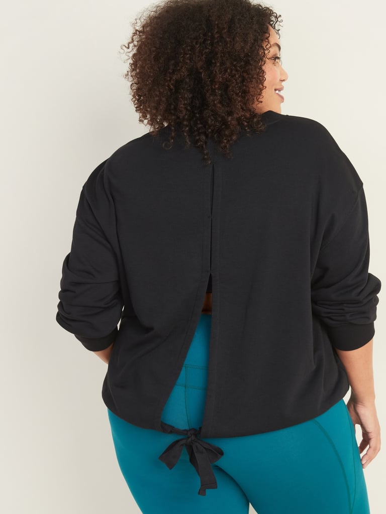 Old Navy French Terry Tie-Back Plus-Size Sweatshirt