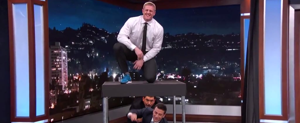 JJ Watt Box Jumps Over Jimmy Kimmel