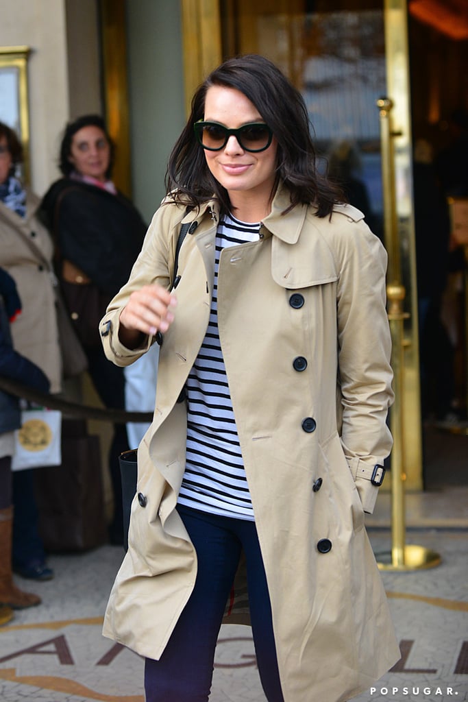 Margot Robbie strolled around Paris on Tuesday.