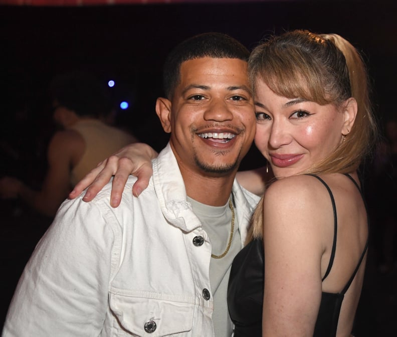 LOS ANGELES, CA - MAY 28:  Gadiel Del Orbe and Katherine Castro attend El Teteo: The Hottest Party In LA. Bringing The East Coast West held at The Whitley on May 28, 2022 in Los Angeles, California.  (Photo by Albert L. Ortega/Getty Images)