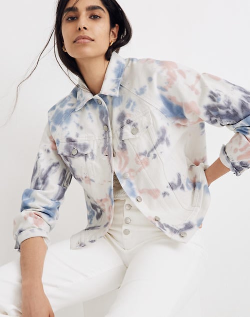 The Raglan Oversized Jean Jacket: Tie-Dyed Edition