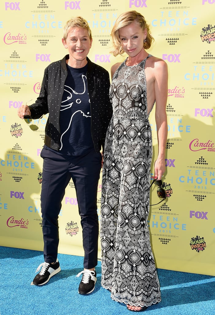 Ellen DeGeneres and Portia de Rossi Teen Choice Awards 2015