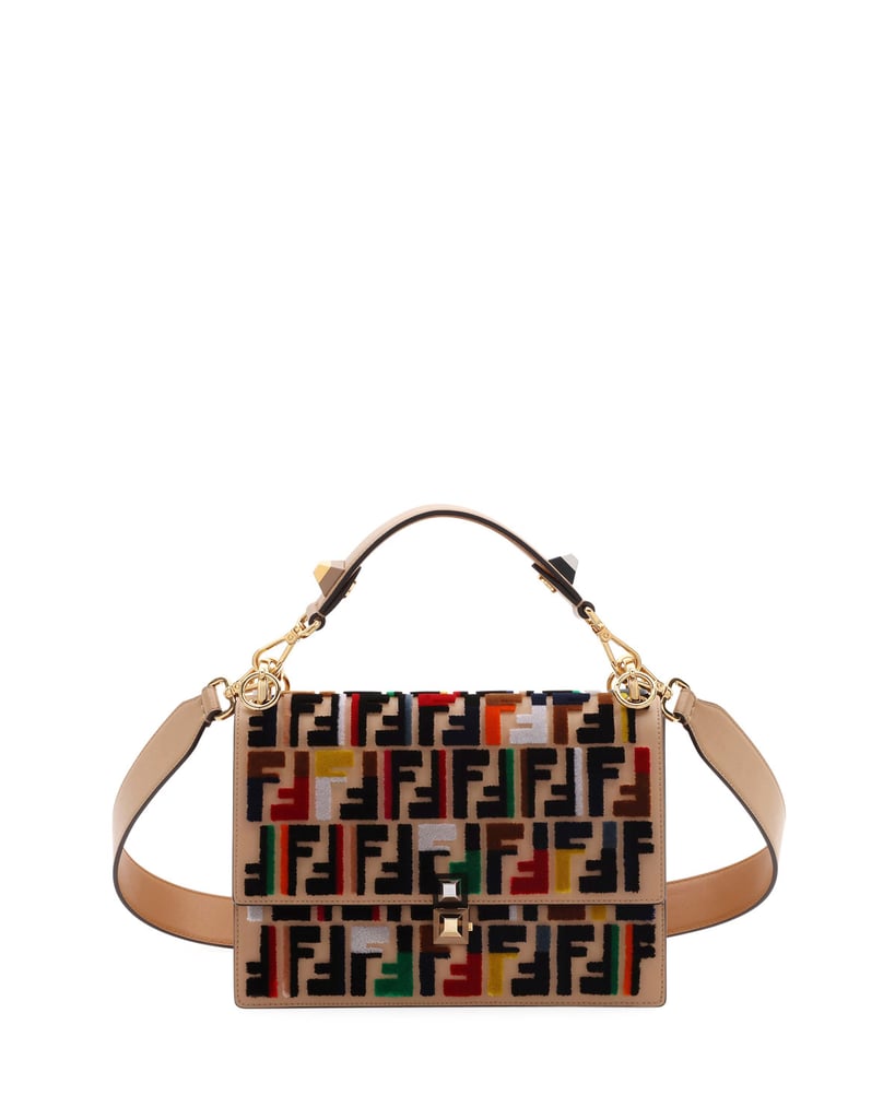 Fendi Kan I Calf Leather Shoulder Bag With FF Embroidery | Bag Trends ...