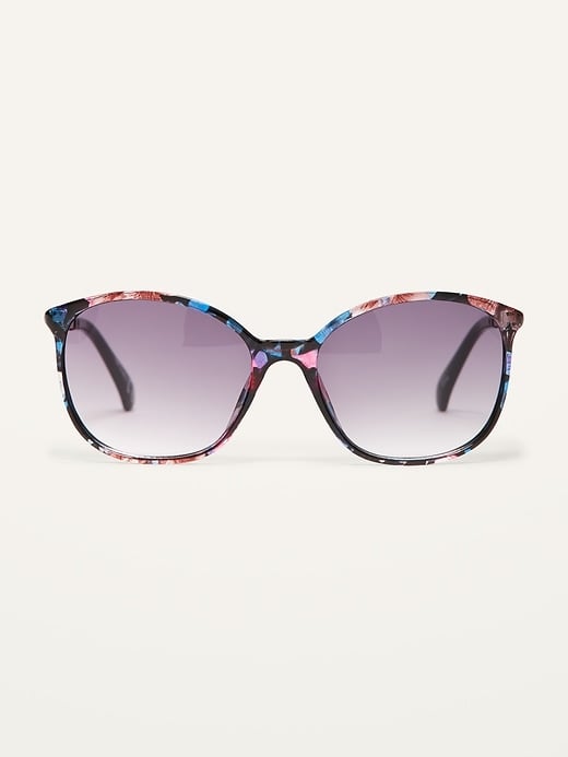 Old Navy Multi-Color Marbled Square-Frame Sunglasses