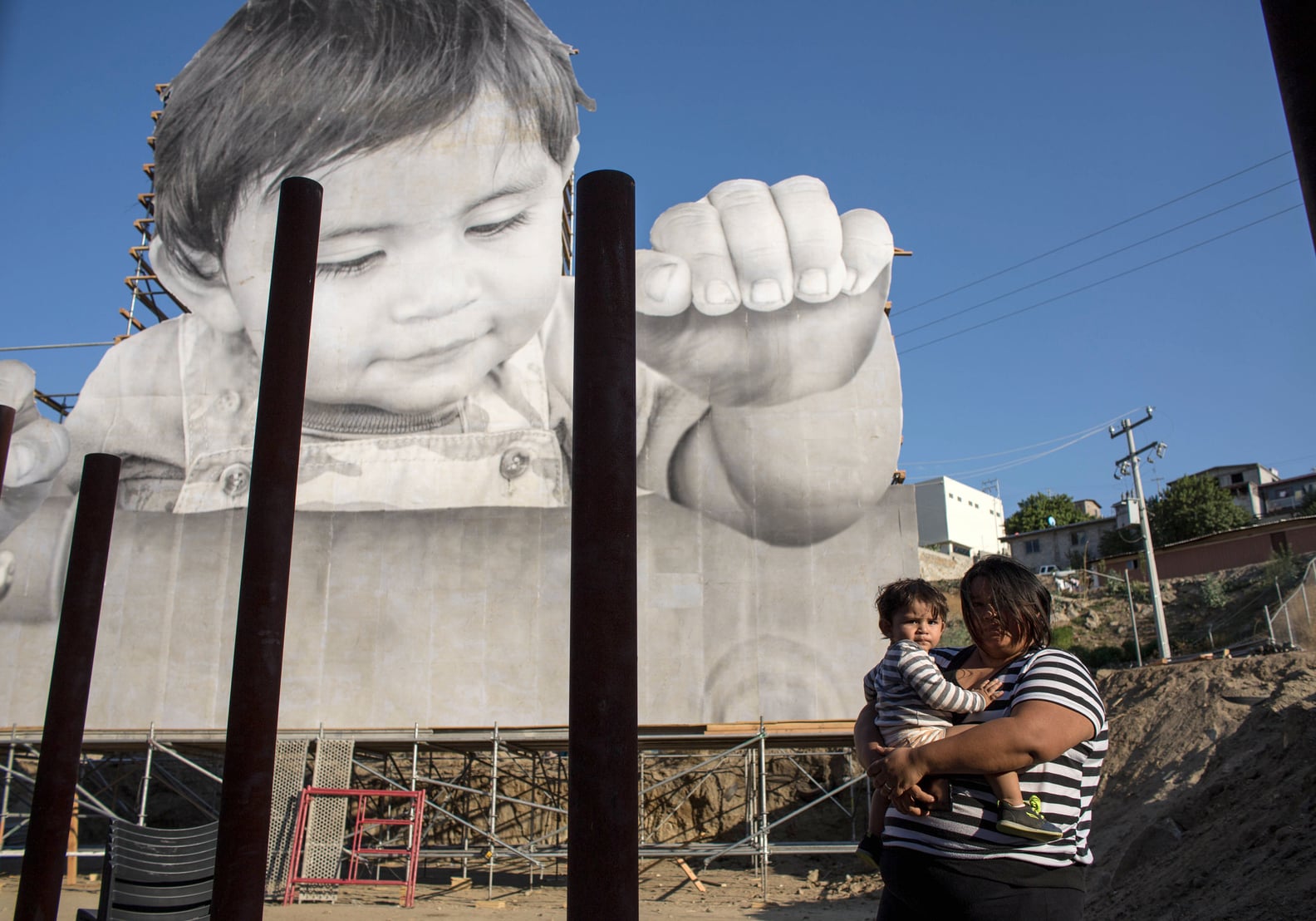 Mexico Border Wall Art Installation of a Child by JR POPSUGAR News