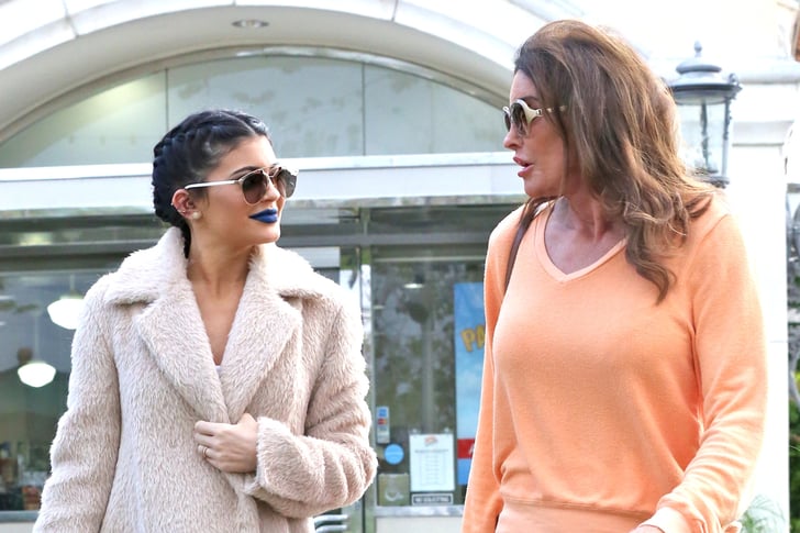 Kylie Jenner Wearing A Furry Winter Coat Popsugar Fashion