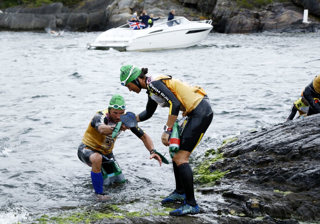 Pippa Middleton Swimming and Running Race in September 2015