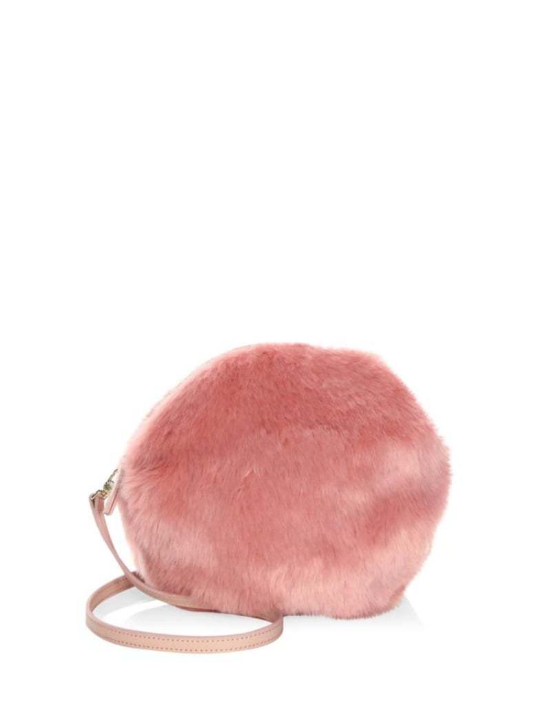 Furla Faux Fur Shoulder Bag