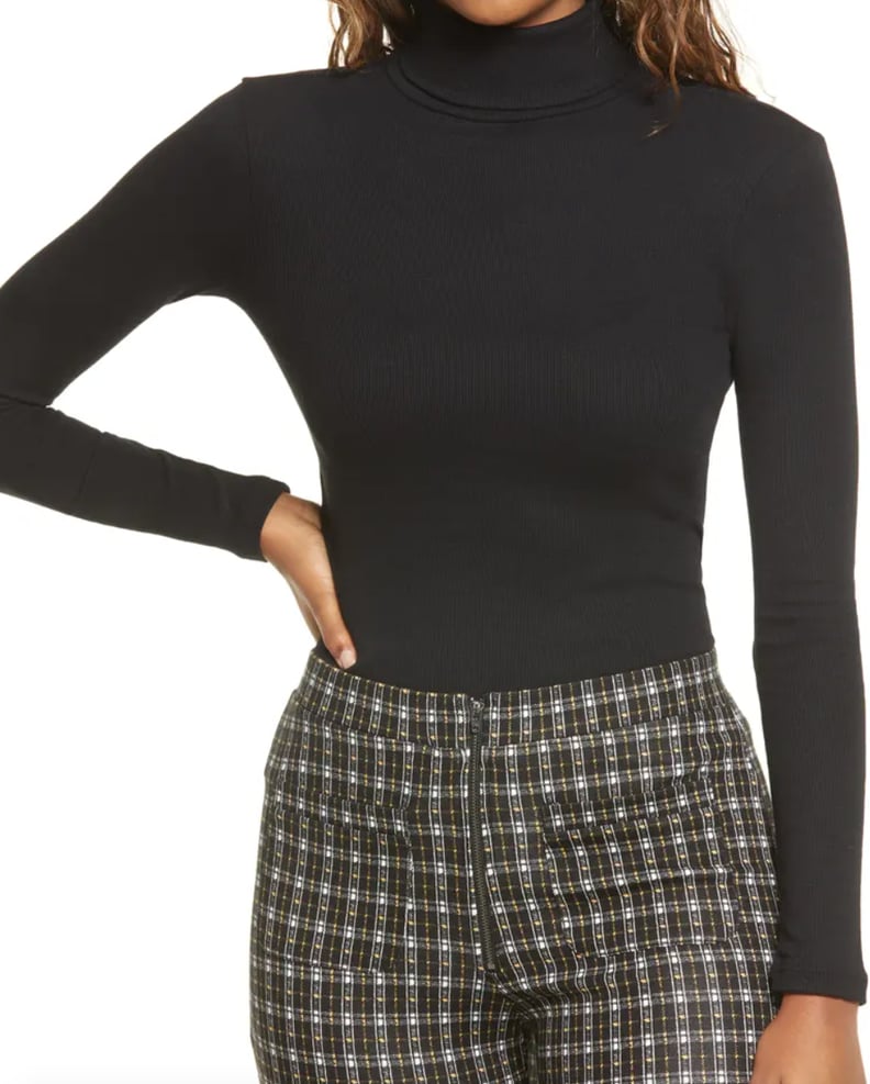 BP. Turtleneck Ribbed Top